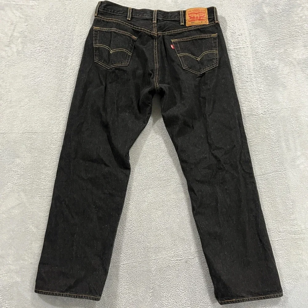 Levis 501XX Jeans Mens‎ 34x29* Black Red Tab Straight Leg Y2K Retro Western